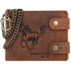 Outlet Greenland Nature Montenegro Geldbörse RFID Leder 12 cm horse