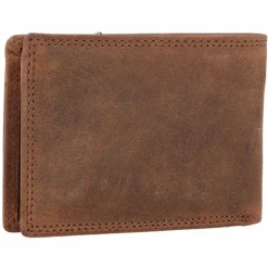 Greenland Nature Herrengeldbörsen Querformat<Montenegro Geldbörse RFID Leder 10,5 cm braun