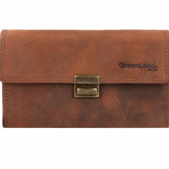 Sale Greenland Nature Montenegro Kellnerbörse Geldbörse RFID Leder 16,5 cm braun