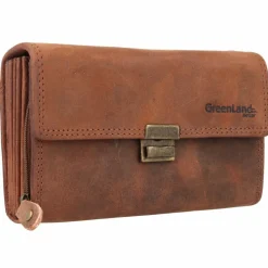 Sale Greenland Nature Montenegro Kellnerbörse Geldbörse RFID Leder 16,5 cm braun