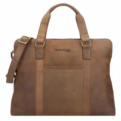 Greenland Nature Montenegro Aktentasche Leder 40 cm Laptopfach