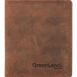 Clearance Greenland Nature Montenegro Kreditkartenetui RFID Leder 8,5 cm braun