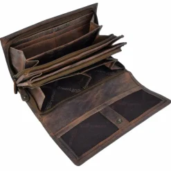 Greenland Nature Herrengeldbörsen Querformat|Damengeldbörsen Querformat<Montenegro Geldbörse Leder 19 cm natur