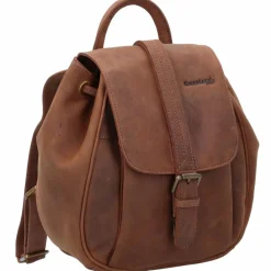 Hot Greenland Nature Montenegro City Rucksack RFID Leder 25 cm braun