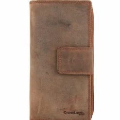 Hot Greenland Nature Montenegro Geldbörse RFID Leder 9,5 cm braun