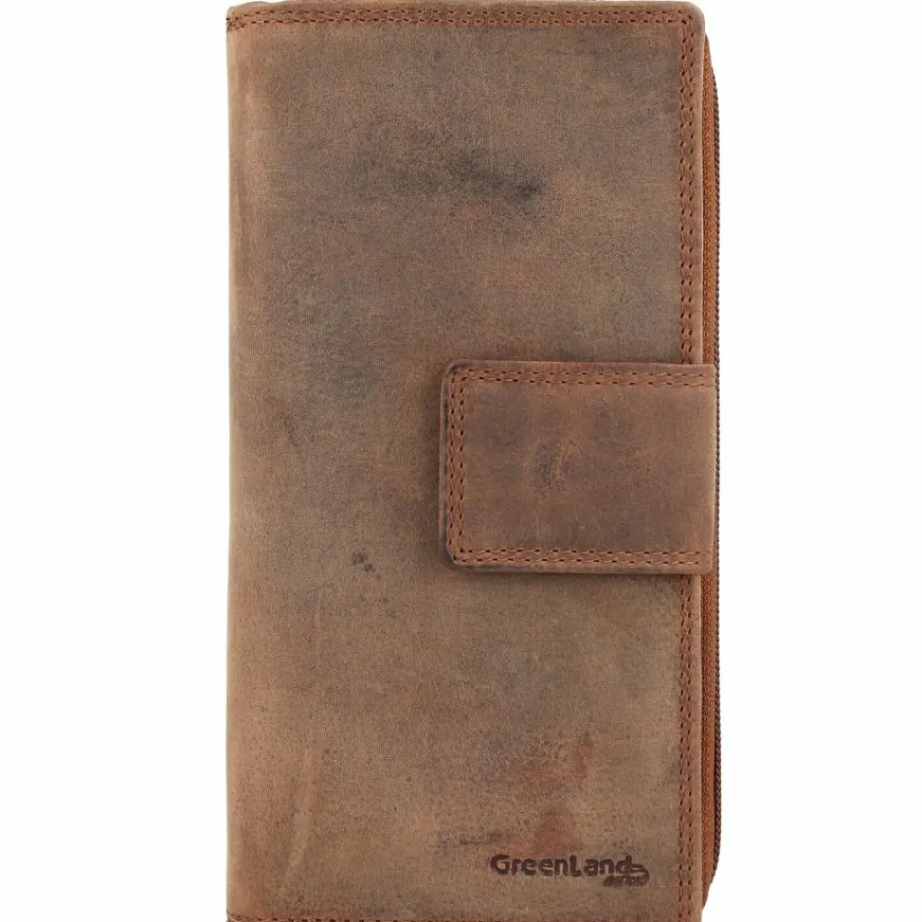 Hot Greenland Nature Montenegro Geldbörse RFID Leder 9,5 cm braun