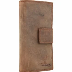 Hot Greenland Nature Montenegro Geldbörse RFID Leder 9,5 cm braun