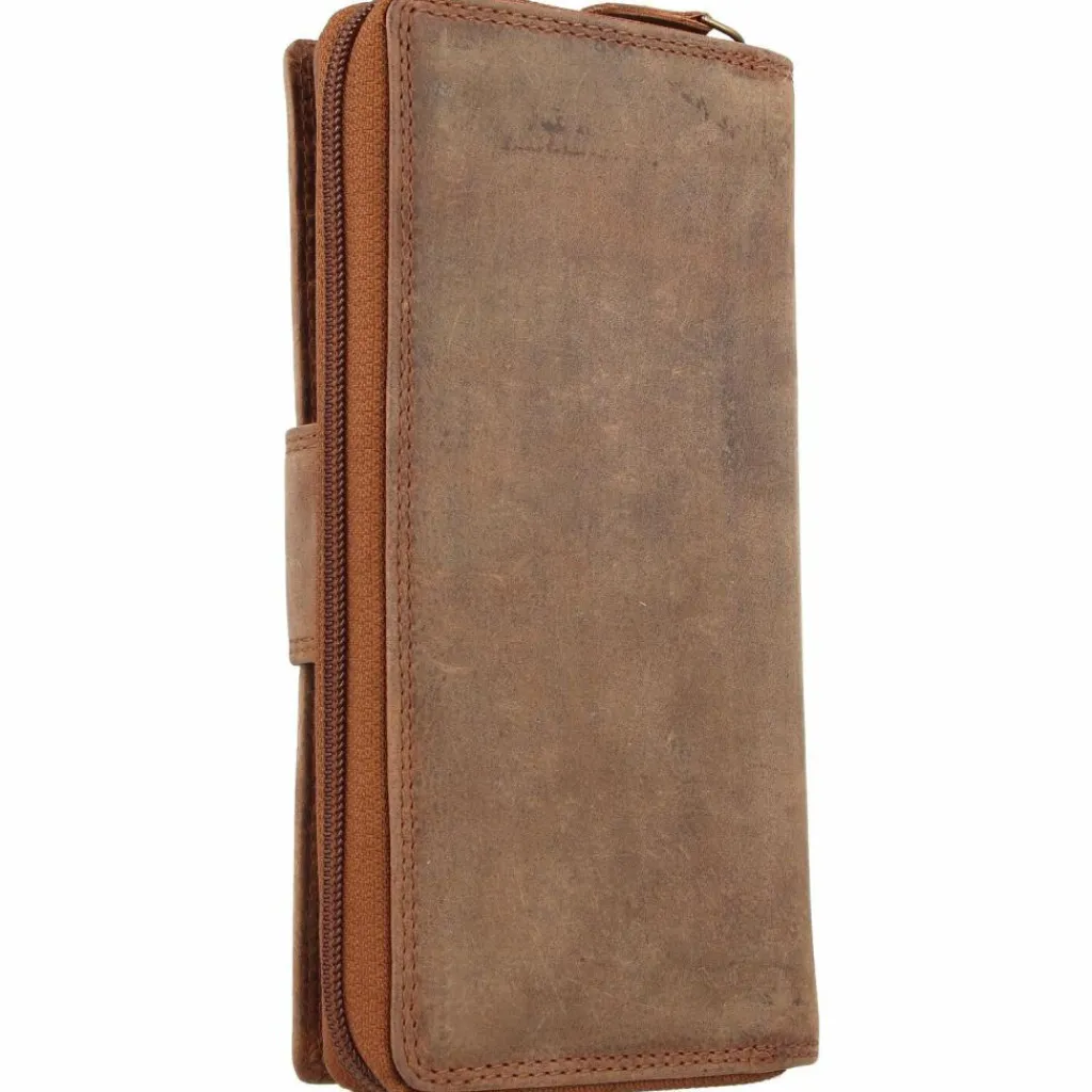 Hot Greenland Nature Montenegro Geldbörse RFID Leder 9,5 cm braun