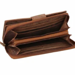 Hot Greenland Nature Montenegro Geldbörse RFID Leder 9,5 cm braun