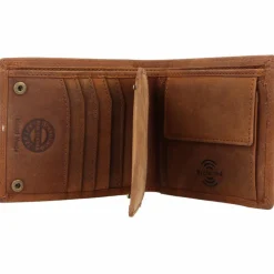 Greenland Nature Herrengeldbörsen Querformat<Montenegro Geldbörse RFID Leder 12 cm braun