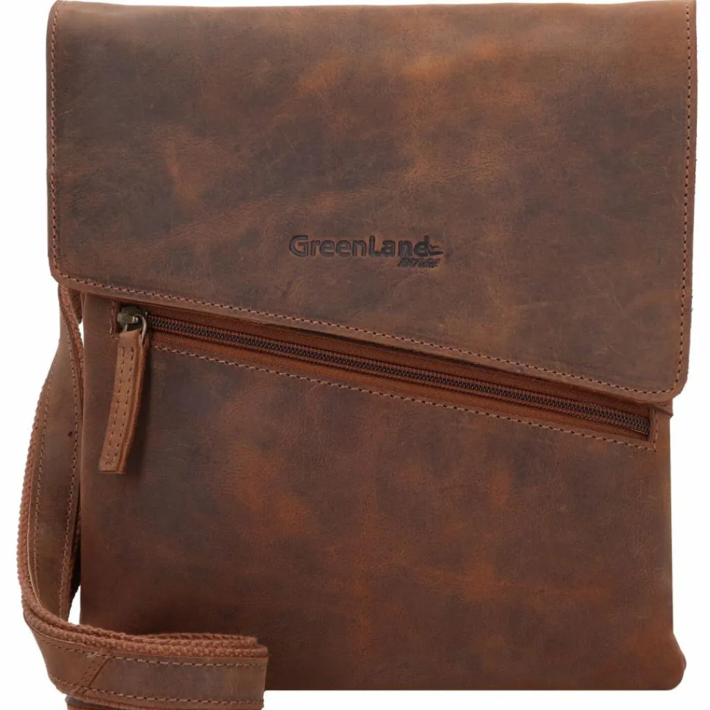 Clearance Greenland Nature Montenegro Umhängetasche Leder 23 cm braun