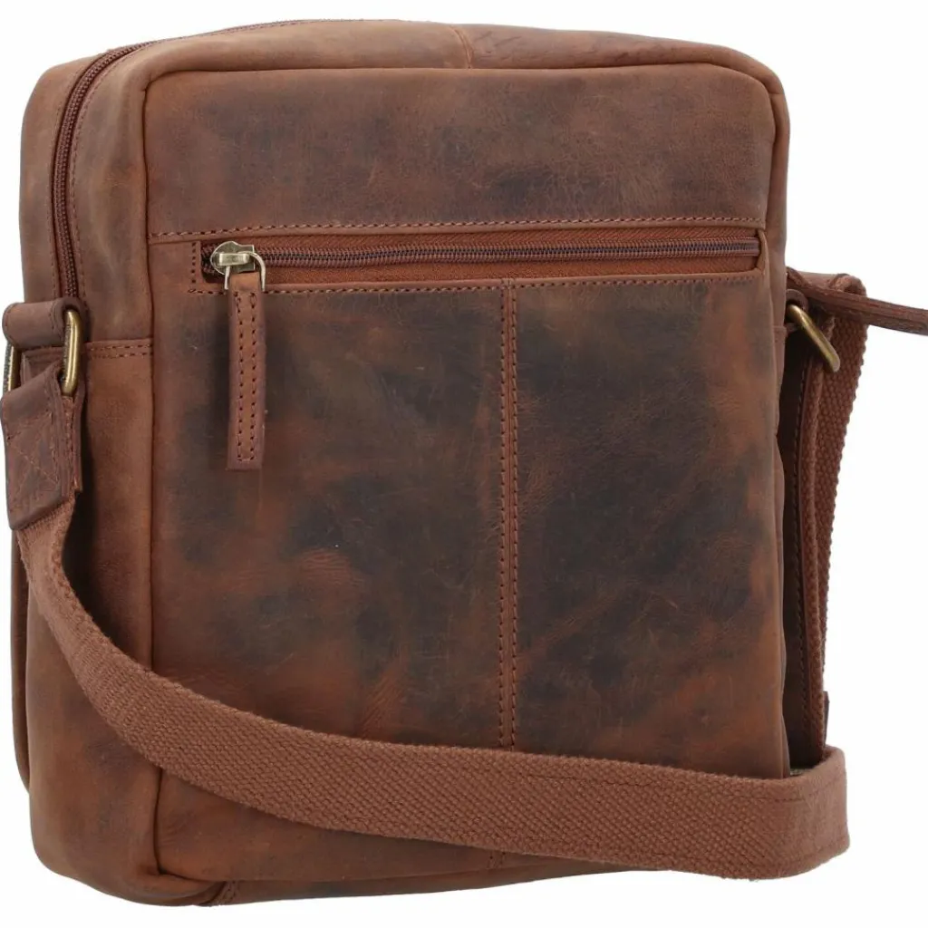 Greenland Nature Umhängetaschen<Montenegro Umhängetasche RFID Leder 22 cm braun