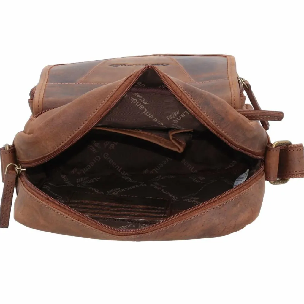 Greenland Nature Umhängetaschen<Montenegro Umhängetasche RFID Leder 22 cm braun