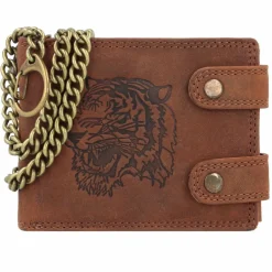 Greenland Nature Herrengeldbörsen Querformat<Montenegro Geldbörse RFID Leder 12 cm tiger