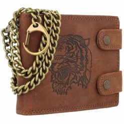 Greenland Nature Herrengeldbörsen Querformat<Montenegro Geldbörse RFID Leder 12 cm tiger
