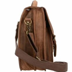 Greenland Nature Umhängetaschen<Montenegro Aktentasche Leder 40 cm natur