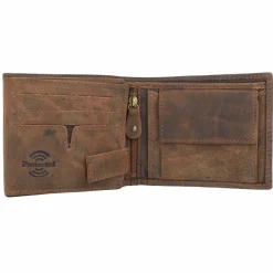 Greenland Nature Herrengeldbörsen Querformat<Montenegro Geldbörse RFID Leder 12 cm natur
