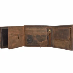 Greenland Nature Herrengeldbörsen Querformat<Montenegro Geldbörse RFID Leder 12 cm natur