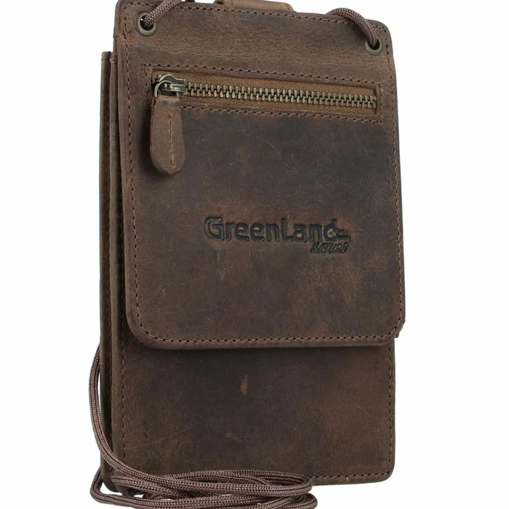 Greenland Nature Ausweisetuis|Brustbeutel<Montenegro Brustbeutel RFID Leder 11 cm natur