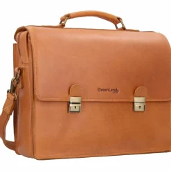 Greenland Nature Laptoptaschen|Aktentaschen<Nature Aktentasche RFID Leder 40 cm Laptopfach braun