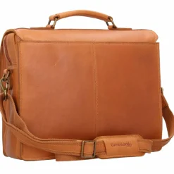Greenland Nature Laptoptaschen|Aktentaschen<Nature Aktentasche RFID Leder 40 cm Laptopfach braun