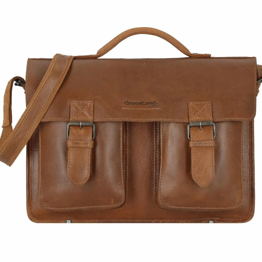 Greenland Nature Aktentaschen<Nature Aktentasche Leder 40 cm cognac