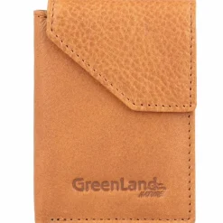 Greenland Nature Herrengeldbörsen Hochformat<Nature Geldbörse RFID Leder 7 cm cognac