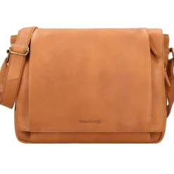 Greenland Nature Messenger Bags<Nature Messenger Leder 39 cm Laptopfach braun