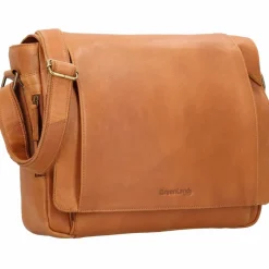 Greenland Nature Messenger Bags<Nature Messenger Leder 39 cm Laptopfach braun