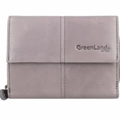 Clearance Greenland Nature Nature Soft Geldbörse RFID Leder 13 cm granit