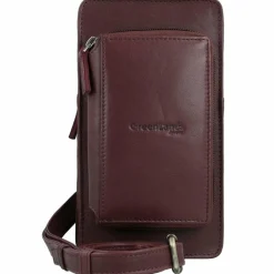 Greenland Nature Handytaschen<Nature Soft Handytasche Geldbörse Leder 11 cm bordeaux