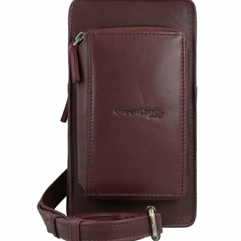 Greenland Nature Handytaschen<Nature Soft Handytasche Geldbörse Leder 11 cm bordeaux