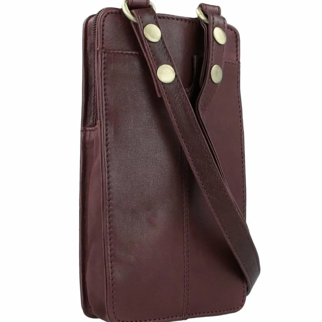 Greenland Nature Handytaschen<Nature Soft Handytasche Geldbörse Leder 11 cm bordeaux