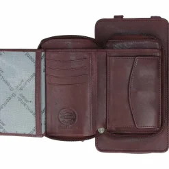 Greenland Nature Handytaschen<Nature Soft Handytasche Geldbörse Leder 11 cm bordeaux