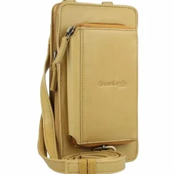 Greenland Nature Nature Soft Handytasche Geldbörse Leder 11 cm safran