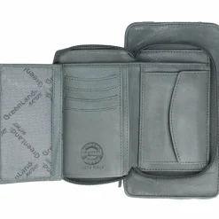 New Greenland Nature Nature Soft Handytasche Geldbörse Leder 11 cm aqua