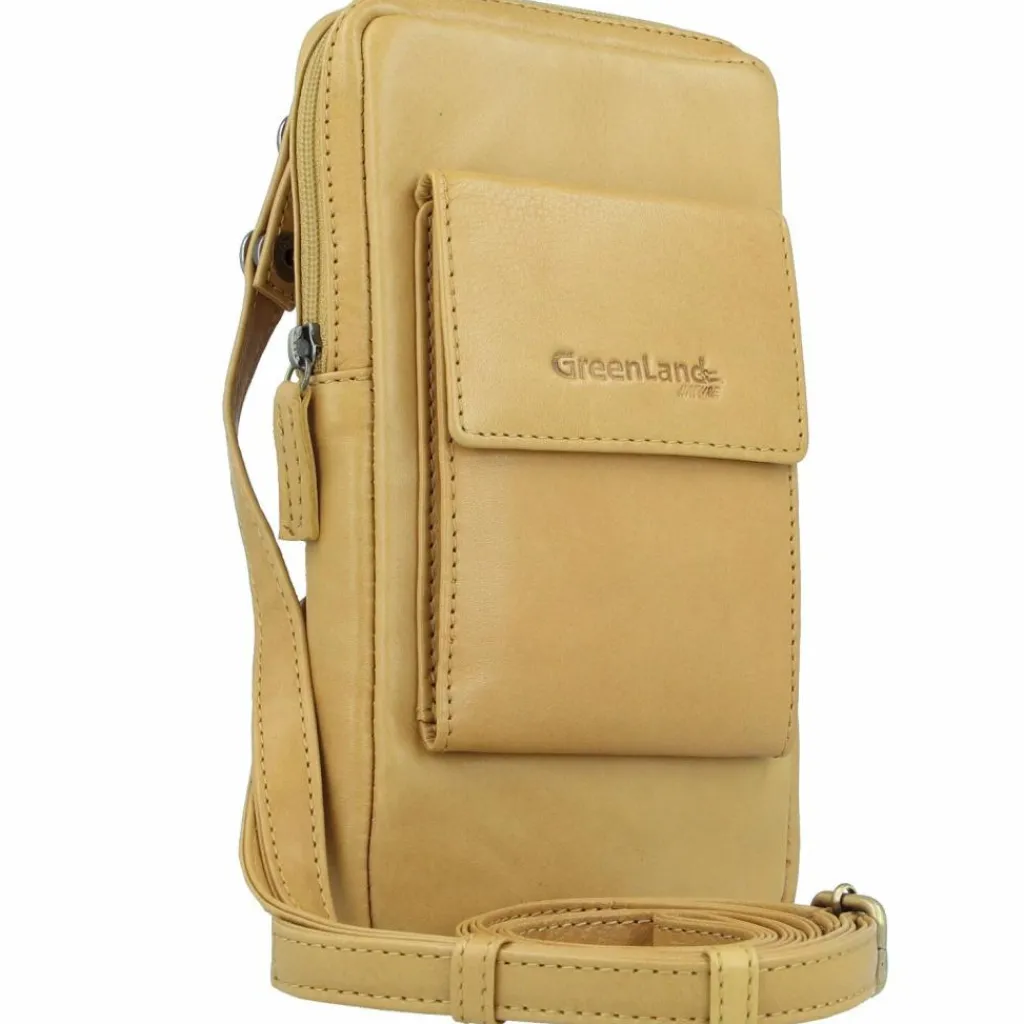 Best Greenland Nature Nature Soft Handytasche Leder 11 cm safran