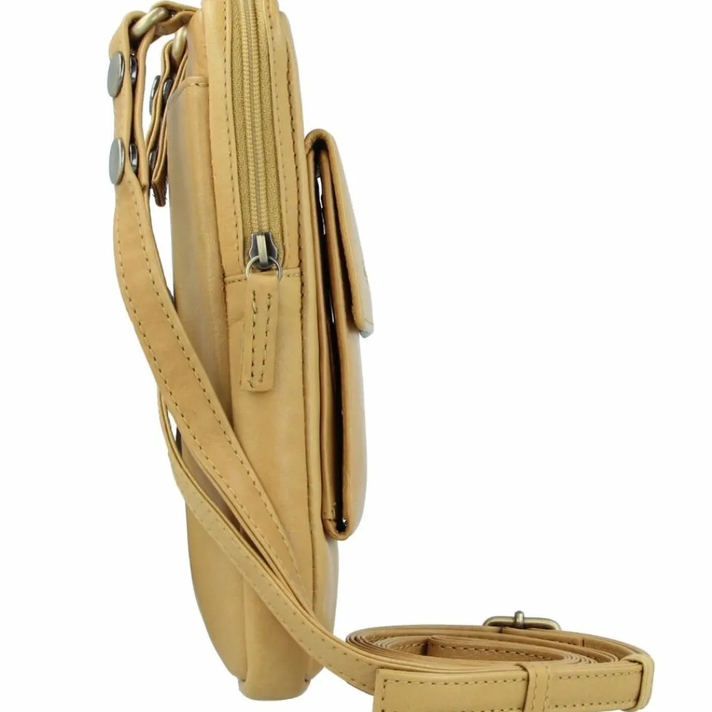 Best Greenland Nature Nature Soft Handytasche Leder 11 cm safran