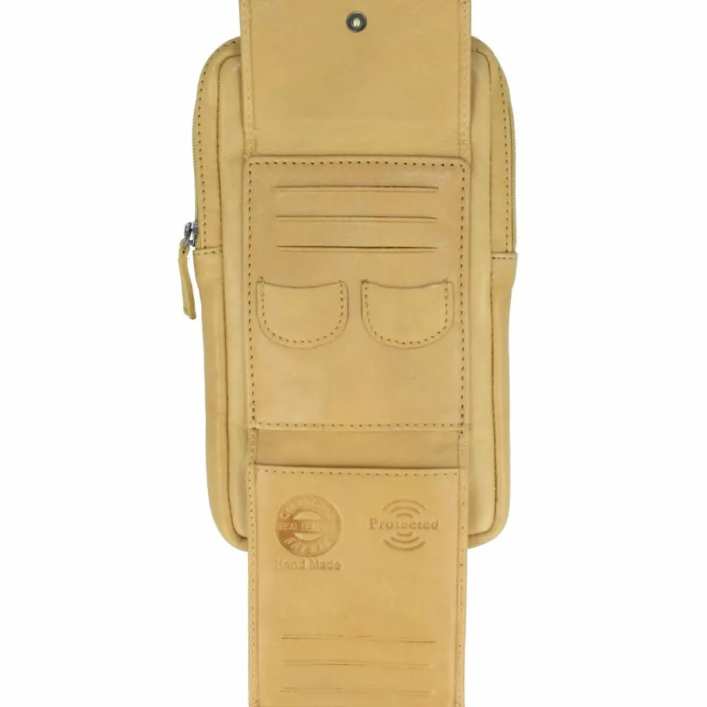 Best Greenland Nature Nature Soft Handytasche Leder 11 cm safran