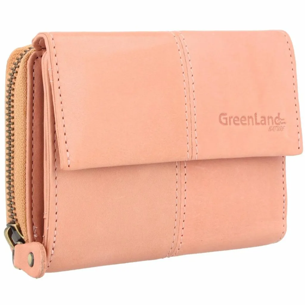 Greenland Nature Damengeldbörsen Querformat<Nature Soft Geldbörse RFID Leder 13 cm flamingo