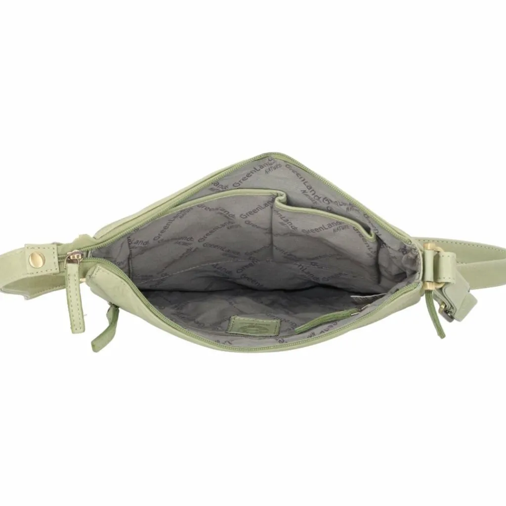 Greenland Nature Umhängetaschen<Nature Umhängetasche Leder 28 cm pistazie
