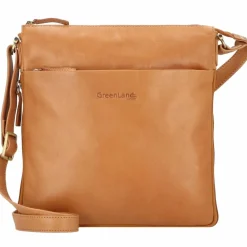 Best Greenland Nature Nature Umhängetasche Leder 28 cm mandarine