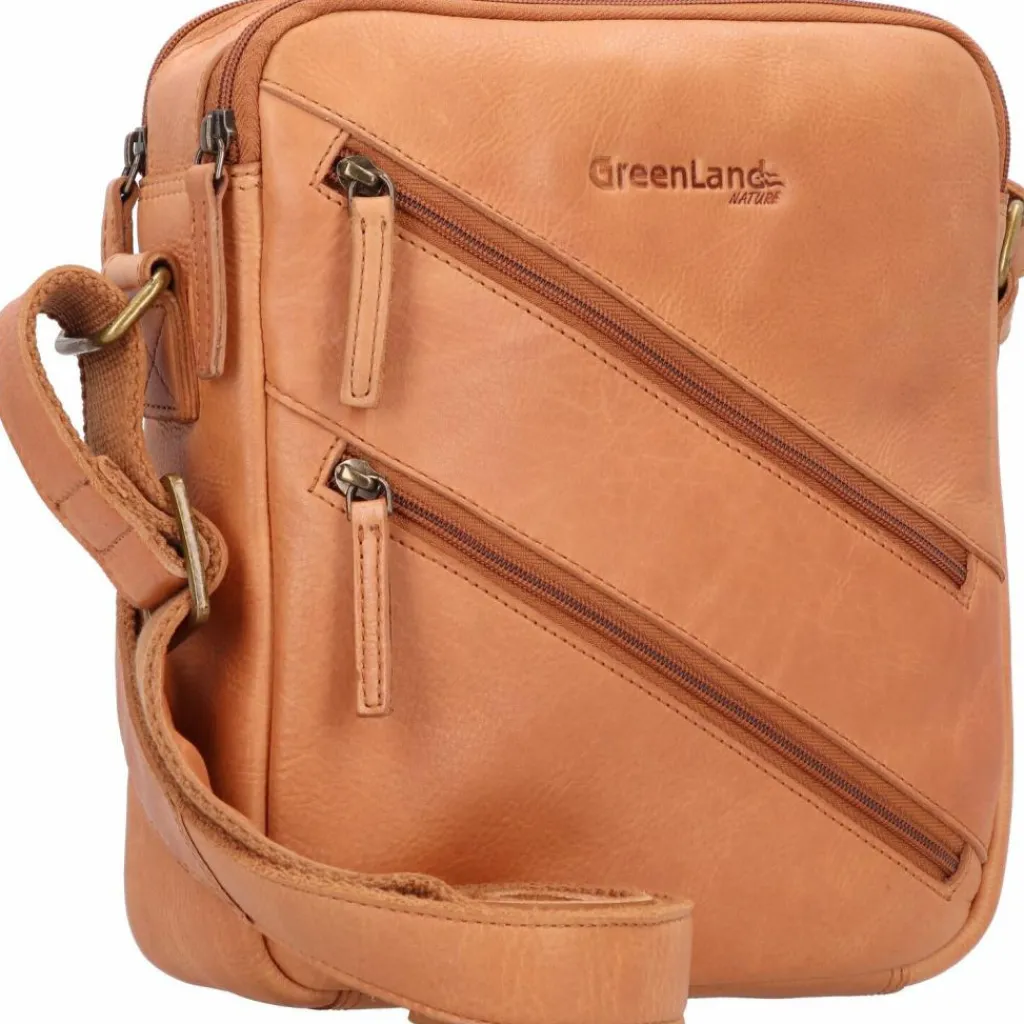 Greenland Nature Nature Umhängetasche RFID Leder 21 cm