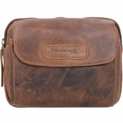 Greenland Nature Gürteltaschen<Soft & Safe Gürteltasche RFID Leder 18 cm braun