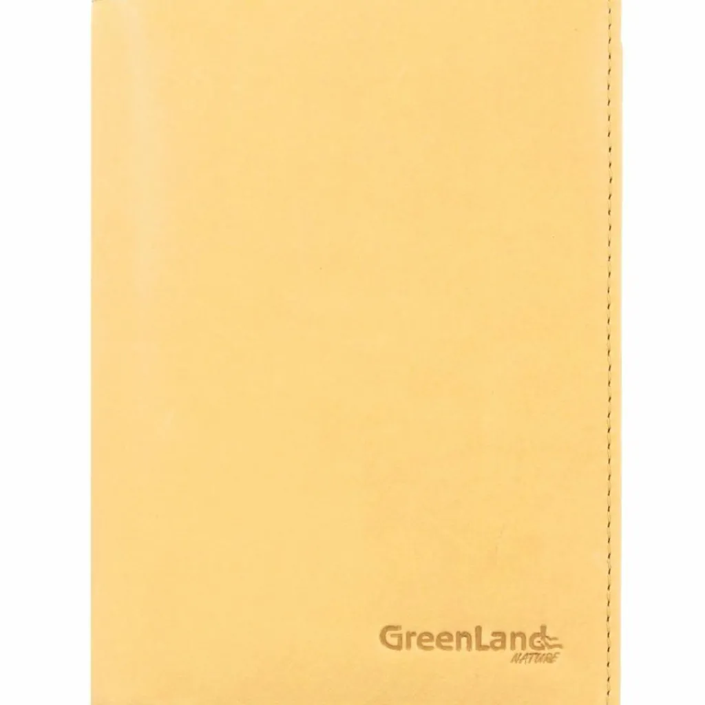 Discount Greenland Nature Soft Colour Reisepassetui RFID Leder 12 cm safran