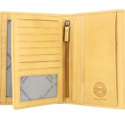 Discount Greenland Nature Soft Colour Reisepassetui RFID Leder 12 cm safran