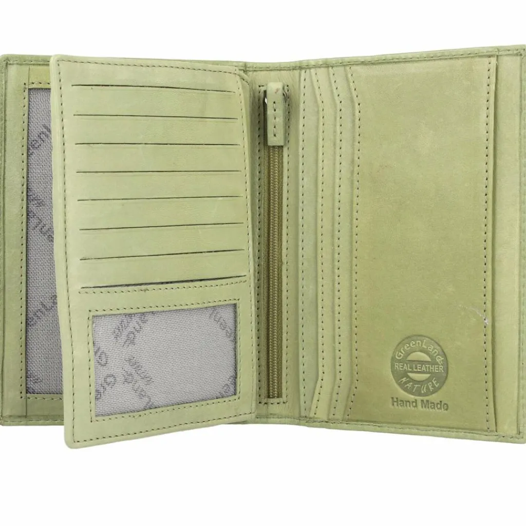 Greenland Nature Ausweisetuis<Soft Colour Reisepassetui RFID Leder 12 cm pistazie