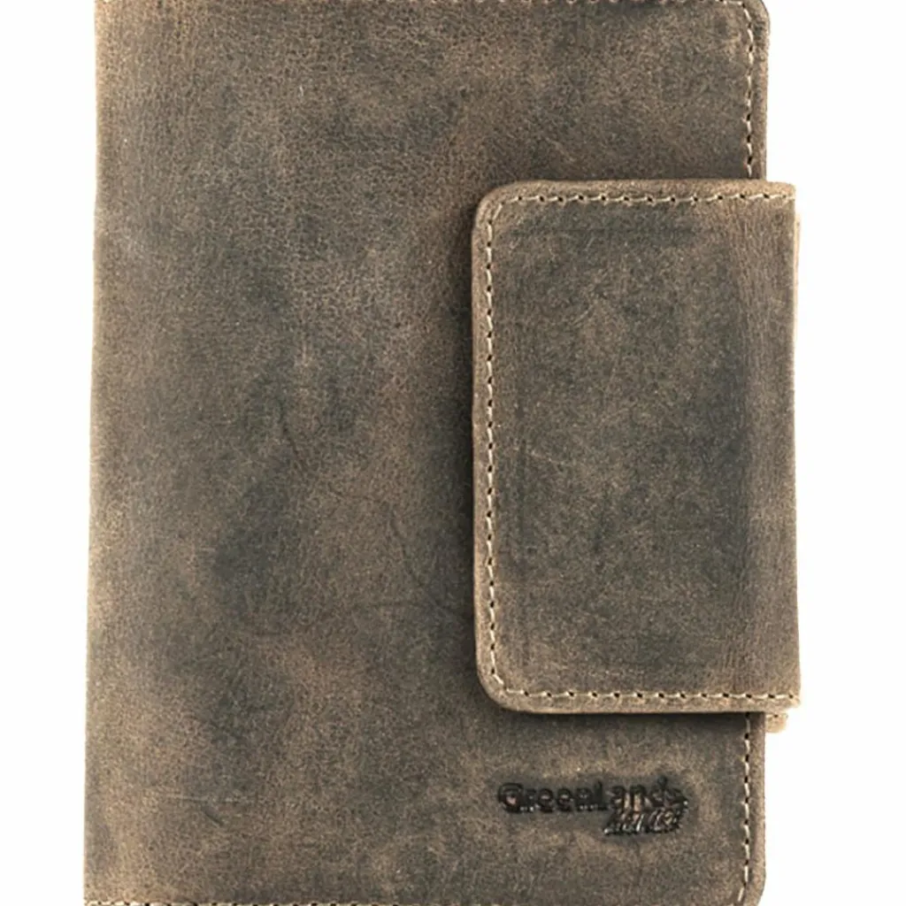 Damen Greenland Nature Geldbörse Leder 10 cm Handyfach