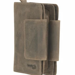 Damen Greenland Nature Geldbörse Leder 10 cm Handyfach