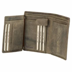 Greenland Nature Herrengeldbörsen Hochformat<Geldbörse I Leder 9,5 cm stone